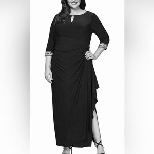 Alex Evenings Elegant Black Gown